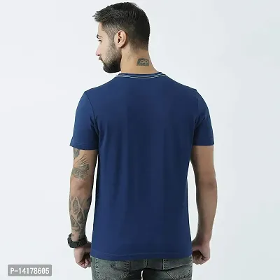 HUETRAP Mens Blue 'Somebody Loves You' Print t-Shirt-thumb3