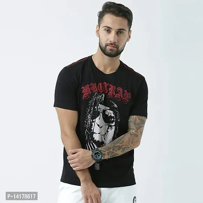 HUETRAP Mens Flaunt Your Wild Side - Round Neck t-Shirt Black-thumb2