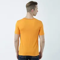 HUETRAP Mens Smart and Simple Look Round Neck Printed Tshirt-thumb2