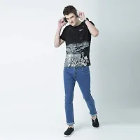 HUETRAP Mens Smart and Simple Look Round Neck Printed Tshirt-thumb3