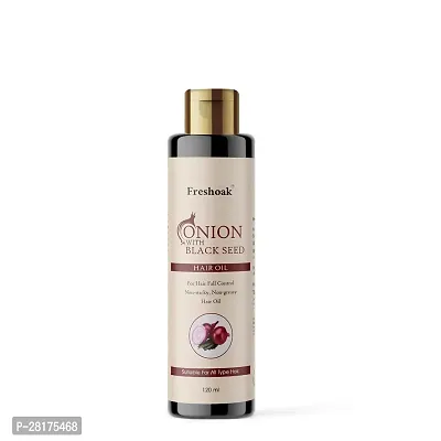 Onion Hair Oil With Black Seed For Hair Fall Control   Hair Growth - 120ML