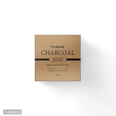 Freshoak Charcoal Soap Made With Natural Formula 100gm Pack Of 6-thumb3