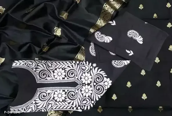 Beautiful Black Chikankari Cotton Straight Kurta For Women
