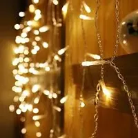 DAYBETTER 15 Meter 30 LED Decorative Pixel Led String/Rice Light | 36 Feet Single Colour Diwali Still Led Ladi String Light for Home Decor, Christmas, Diwali and (Warm White) RS-35-thumb3