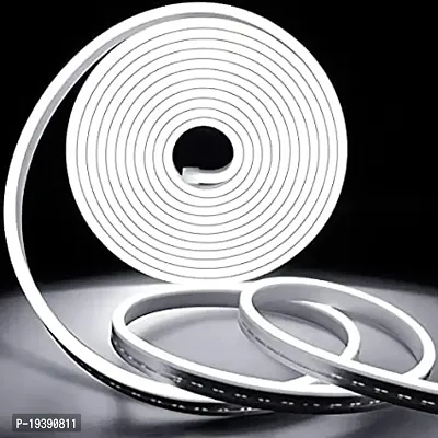 DAYBETTER? Neon Rope Light Silicon DC Light (5 Meter/16.4 Feet) or Indoor and Outdoor Flexible Waterproof Decorative Light with 12v DC Adapter Include- White