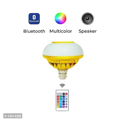 DAYBETTER? Bluetooth Speaker Music Bulb Light with Remote 3 in 1 12W Led Bulb with Bulb B22 + RGB Light Ball Bulb Colorful with Remote Control for Home, Bedroom, Living Room, Decoration(1) | VD-E-15-thumb2