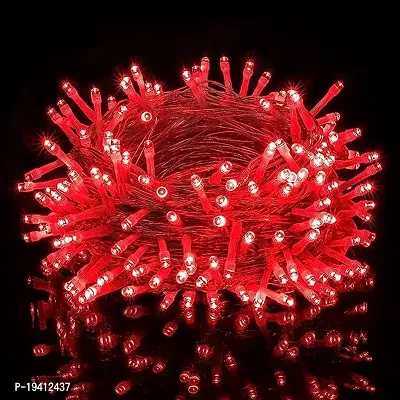 DAYBETTER 15 Meter 30 LED Decorative Pixel Led String/Rice Light | 36 Feet Single Colour Diwali Still Led Ladi String Light for Home Decor, Christmas, Diwali and Festive Decoration (Red) RS-34