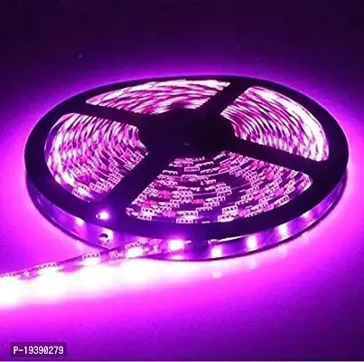 DAYBETTER? 4 Meter 2835 Cove Led Light Non Waterproof Fall Ceiling Light for Diwali,Chritmas Home Decoration with Adaptor/Driver (Pink,60 Led/Meter) | VD-P-22-thumb0