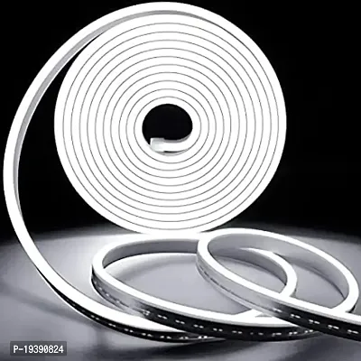 DAYBETTER? Neon Rope Light Silicon DC Light (5 Meter/16.4 Feet) or Indoor and Outdoor Flexible Waterproof Decorative Light with 12v DC Adapter Include- White | VD-F-20