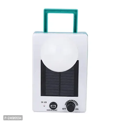 Rechargeable With Solar Panel 12 Watt Bright White Light Led Bulb And Electric Charging For Emergency