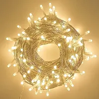 DAYBETTER 15 Meter 30 LED Decorative Pixel Led String/Rice Light | 36 Feet Single Colour Diwali Still Led Ladi String Light for Home Decor, Christmas, Diwali and (Warm White) RS-34-thumb1