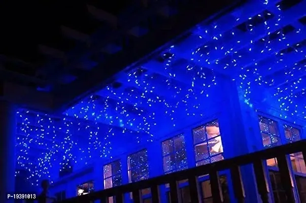 DAYBETTER 15 Meter 30 LED Decorative Pixel Led String/Rice Light | 36 Feet Single Colour Diwali Still Led Ladi String Light for Home Decor, Christmas, Diwali and Festive Decoration (Blue) RS-35-thumb0