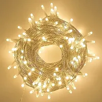 DAYBETTER 15 Meter 30 LED Decorative Pixel Led String/Rice Light | 36 Feet Single Colour Diwali Still Led Ladi String Light for Home Decor, Christmas, Diwali and (Warm White) RS-36-thumb1