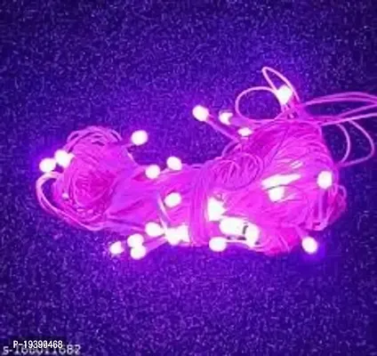 DAYBETTER 15 Meter 30 LED Decorative Pixel Led String/Rice Light | 36 Feet Single Colour Diwali Still Led Ladi String Light for Home Decor, Christmas, Diwali and Festive Decoration (Pink) RS-36