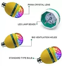 DAYBETTER? 360 Degree Rotating LED Crystal Bulb Magic Disco LED Light,LED Rotating Bulb Light Lamp for Party/Home/Diwali Decoration Home | VD-I-7-thumb1