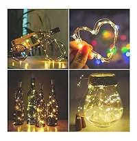 DAYBETTER? Cork led String Lights for Wine Bottles 20 Led Cork Lights - Bottle Cork Lights Waterproof Strip Lights for Garden Plants Decoration Party Wedding Christmas String Lights Warm White-thumb1