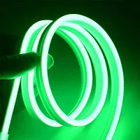 DAYBETTER? Neon Rope Light Silicon DC Light (5 Meter/16.4 Feet) or Indoor and Outdoor Flexible Waterproof Home Decorative Light with 12v DC Adapter Include- Green | NW-A-24-thumb1