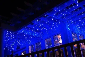 DAYBETTER? 15 Meter 30 LED Decorative Pixel Led String/Rice Light | 36 Feet Single Colour Diwali Still Led Ladi String Light for Home Decor, Christmas, Diwali and Festive Decoration (Blue) DA-34-thumb1