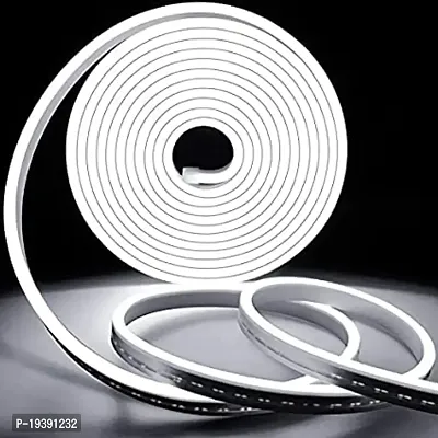 DAYBETTER? Neon Rope Light Silicon DC Light (5 Meter/16.4 Feet) or Indoor and Outdoor Flexible Waterproof Decorative Light with 12v DC Adapter Include- White | VD-H-20