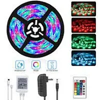 RSCT Remote Control Wireless Color Changing Waterproof Multi-Color RGB LED Strip Light (Multicolor, 5 Meter Pack)-thumb1