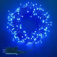 DAYBETTER? 15 Meter 30 LED Decorative Pixel Led String/Rice Light | 36 Feet Single Colour Diwali Still Led Ladi String Light for Home Decor, Christmas, Diwali and Festive Decoration (Blue) DA-34-thumb3
