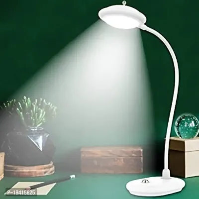 DAYBETTER? Rechargeable LED Table Lamp, Fold able Head, 5 Hrs Run Time on Full Charge, Touch Dimmer, 5-Way Adjustable Brightness with USB Cable for Charging
