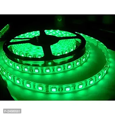 4 Meter 2835 Led Light Non Waterproof Led Strip Fall Ceiling Light For Diwali,Chritmas Decoration With Adaptor-Driver 60 Led-Meter-( Green)