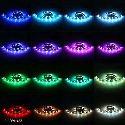 DAYBETTER? 5 Meter Non Waterproof Remote Control Multicolor Light with 16 Color and 5050 SMD Bright 24 Keys IR Remote Controller and Supply for Home Decoration (Multicolor)(60led/Meter) | VD-Z-33-thumb3