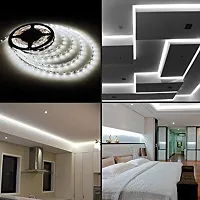 DAYBETTER? 4 Meter 2835 Cove Led Light Non Waterproof Fall Ceiling Light for Diwali,Chritmas Home Decoration with Adaptor/Drivers (White,60 Led/Meter)-thumb1