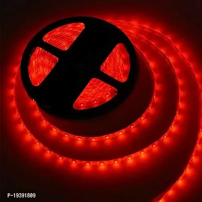 DAYBETTER? 4 Meter 2835 Cove Led Light Non Waterproof Fall Ceiling Light for Diwali,Chritmas Home Decoration with Adaptor/Driver (Red,60 Led/Meter) | VD-V-13