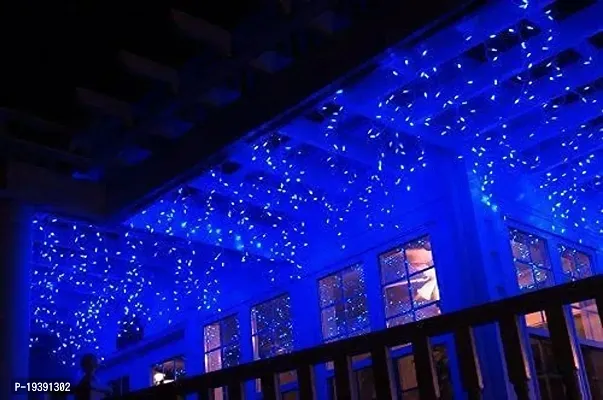 DAYBETTER 15 Meter 30 LED Decorative Pixel Led String/Rice Light | 36 Feet Single Colour Diwali Still Led Ladi String Light for Home Decor, Christmas, Diwali and Festive Decoration (Blue) RS-36-thumb0