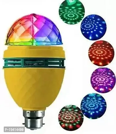 DAYBETTER? 360 Degree Rotating LED Crystal Bulb Magic Disco LED Light,LED Rotating Bulb Light Lamp for Party/Home/Diwali Decoration Home | NW-C-7-thumb0