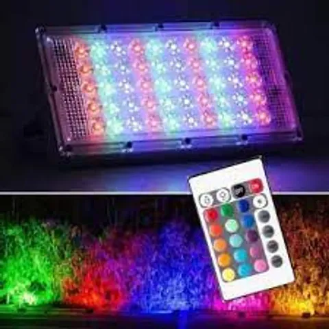 DAYBETTER 50W RGB LED Brick Light Multi Color with Remote Waterproof