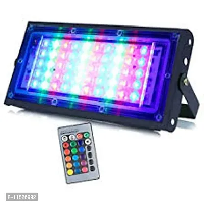 DAYBETTER 50W RGB LED Brick Light Multi Color with Remote Waterproof IP66 LED Flood Lights Outdoor/Indoor (50WATT,Plastic)
