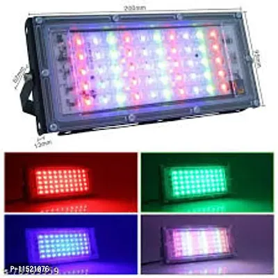 DAYBETTER 50W RGB LED Brick Light Multi Color with Remote Waterproof IP66 LED Flood Lights Outdoor/Indoor (50WATT,Plastic)