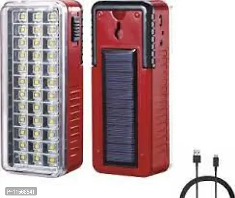 DAYBETTER  Solar High-Bright 36 LED Light with Android Charging Support Rechargeable LED Emergency Light (36 LED+ Solar) - 7.80 Watts, Multicolor, Rectangular