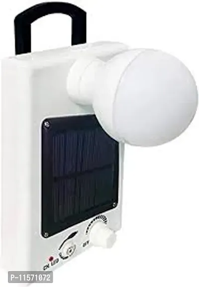 DAYBETTER Rechargeable with Solar Panel 12 Watt Bright White Light LED Bulb and Electric Charging for Emergency-thumb0
