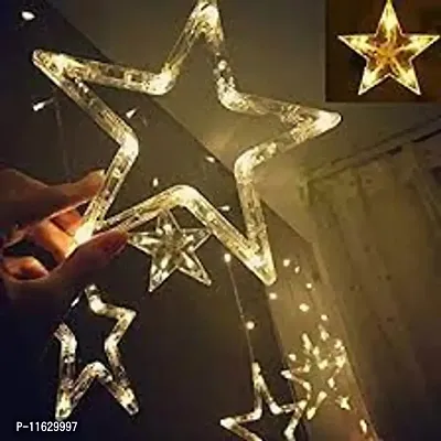DAYBETTER&reg; Star Curtain Lights 12 Stars,138 String Led Light 2.5 Meter for Christmas Decorati | NW-C-23-thumb0