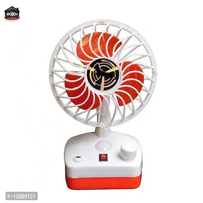 DAYBETTER Rechargeable Table Fan with Reading LED lamp 2 IN 1, Portable USB Led Light Fan Wind 5 inch 3 BladesI Table Fan for for Travel, Outdoor, Home, Office, Kitchen, Picnic-thumb0