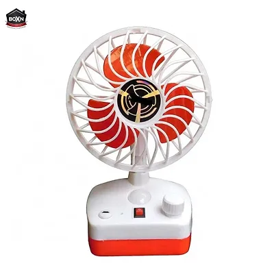 DAYBETTER Rechargeable Table Fan with Reading LED lamp 2 IN 1, Portable USB Led Light Fan Wind 5 inch 3 BladesI Table Fan for for Travel, Outdoor, Home, Office, Kitchen, Picnic
