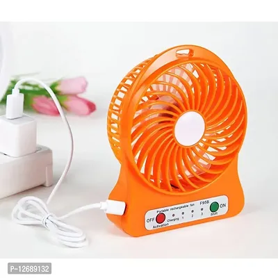 DAYBETTER Portable Mini USB Fan 3-Level Speed Adjustable Electric Cooling Desktop Fan with Rechargeable Battery