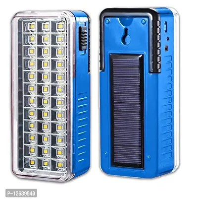 54S Solar High Bright 36 Led Light With Android Charging Support Rechargeable Led Emergency Light 36 Led Solar Blue-thumb0