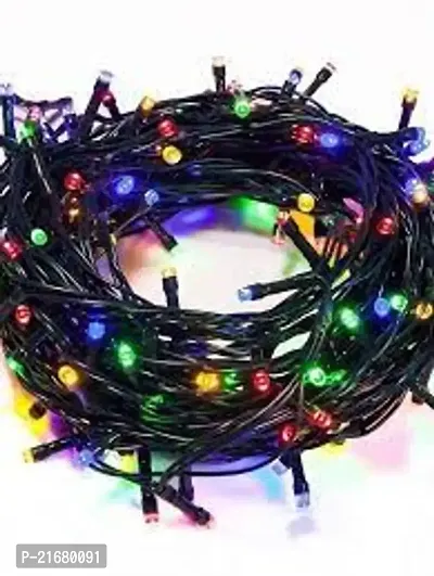 DAYBETTER 30 Meter 120 LED Decorative Pixel Led String Light | 36 Feet Single COLOR Diwali Still Led Ladi String Light for Home Decor, Christmas, Diwali and Festive Decoration Power Pixel (MULTICOLOR)-thumb0