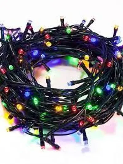 LED RGB String Lights Automatic Pattern Change 50 Meter for Diwali Electric Ladi for Diwali for Home Decor Birthday Christmas Lights for Diwali Home Decoration Multicolor-VE1348