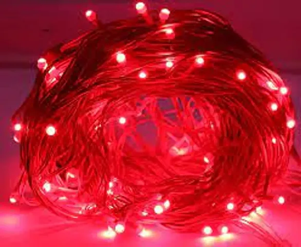 RSCT 15 Meter 40 LED Decorative red  color Pixel Led String/Rice Light | 36 Feet Single  Diwali Still Led Ladi String Light for Home Decor, Christmas, Diwali and Festive Decoration Power PixeL