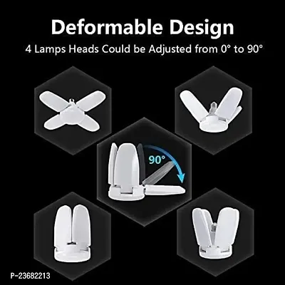 DAYBETTER Led Bulb Lamp B22 Foldable Light, 25W 4-Leaf Fan Blade Bright Led Bulb With Angle Adjustable Home Ceiling Lights, Ac160-265V, Home Decoration (Cool White)-thumb4