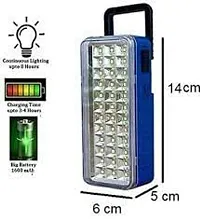 DAYBETTERreg; Solar High-Bright 36 LED Light with Android Charging Support High Rechargeable LED Emergency Light (36 LED+ Solar) - 7.80 Watts, Multicolor, Rectangular DA-35-thumb1