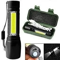 DAYBETTERreg; Torch Lights Rechargeable LED Flashlight with COB Light Mini Waterproof Portable LED COB Flashlight USB Rechargeable Festival 3 Modes Ooutdoor Clip Lights (Mini Torch) RS-40-thumb1