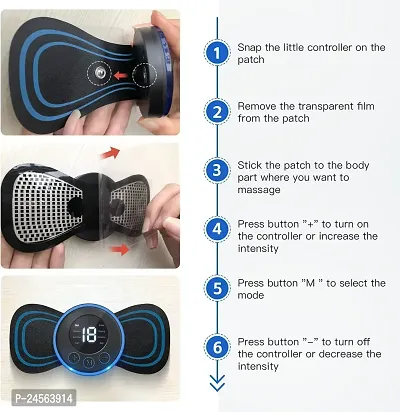 DAYBETTER Mini Massage Machine mini massager portable rechargeable full body massager for pain relief with 8 Mode Ems neck cervical massager-thumb4
