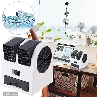 Mini Cooler AC USB and Battery Operated Air Mini Water Air Cooler Cooling Fan Duel Blower with Ice Chambe Perfect for Temple,Home,Kitchen USE, Study Many (MULTI COLOR)-thumb3